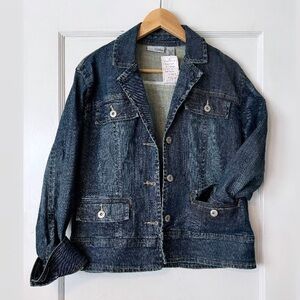 NWT Chicos Women’s Stretch Denim Jacket Size Large
